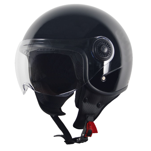 Helm vito jet loreto glans zwart
