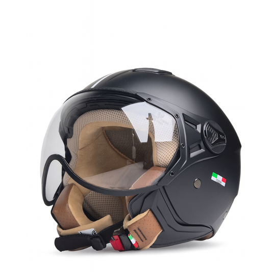 Helm vito jet moda mat zwart
